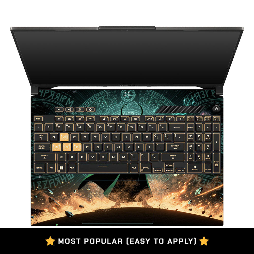 Neon Trickster God Asus Gaming V16 V3607 Laptop Skin