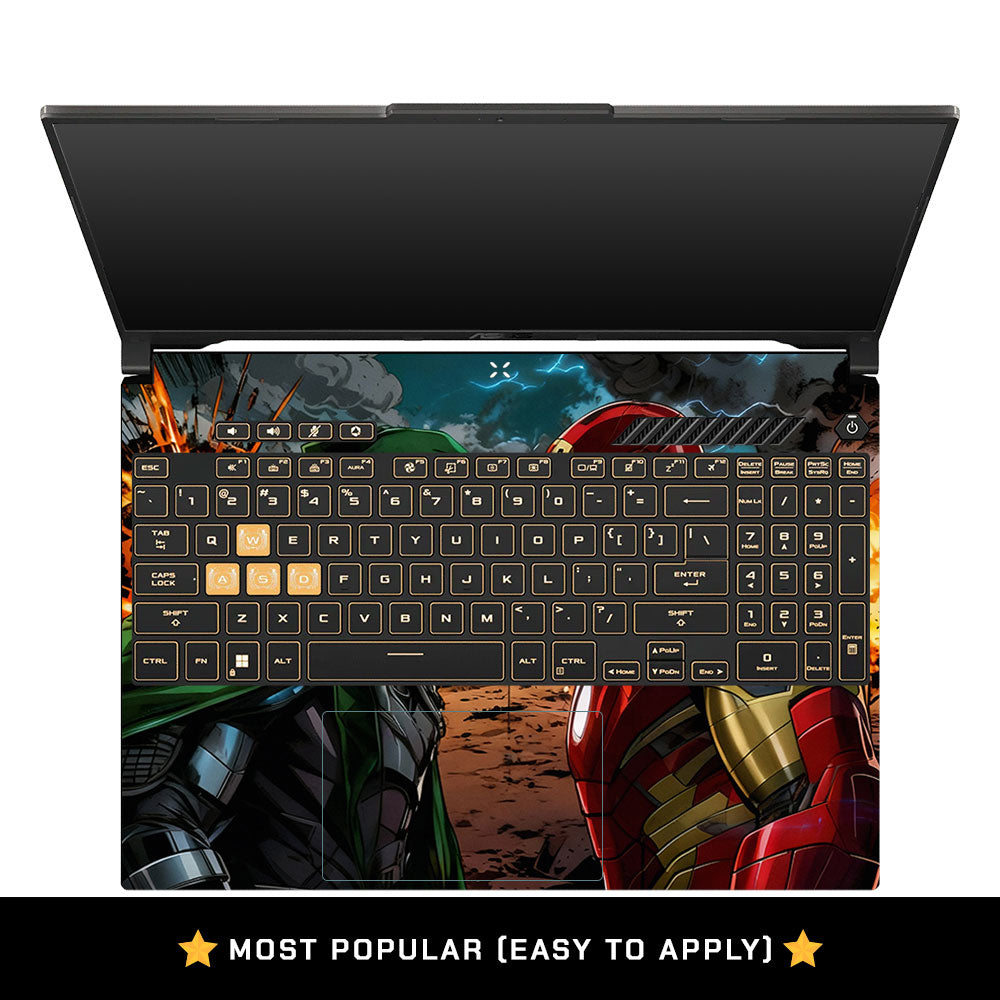 Armored Hero Showdown Asus Gaming V16 V3607 Laptop Skin