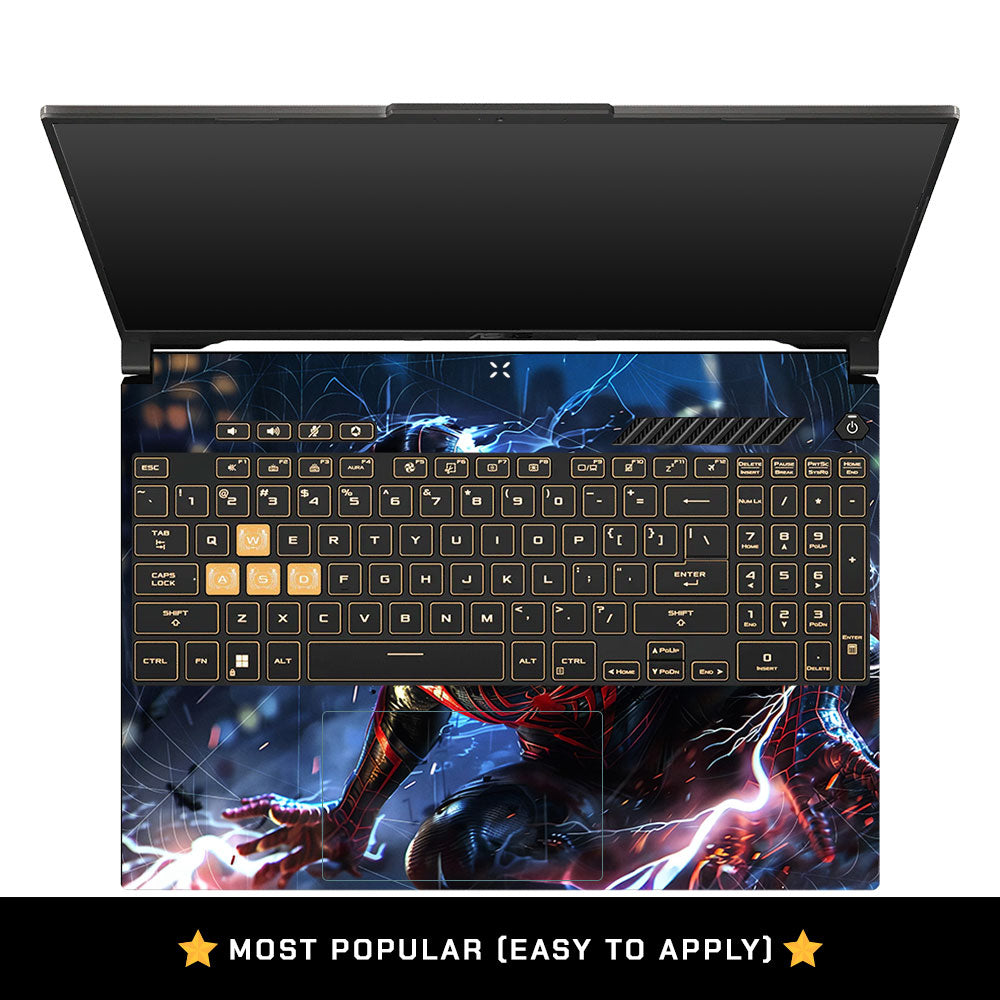 Neon Web Hero Asus Gaming V16 V3607 Laptop Skin