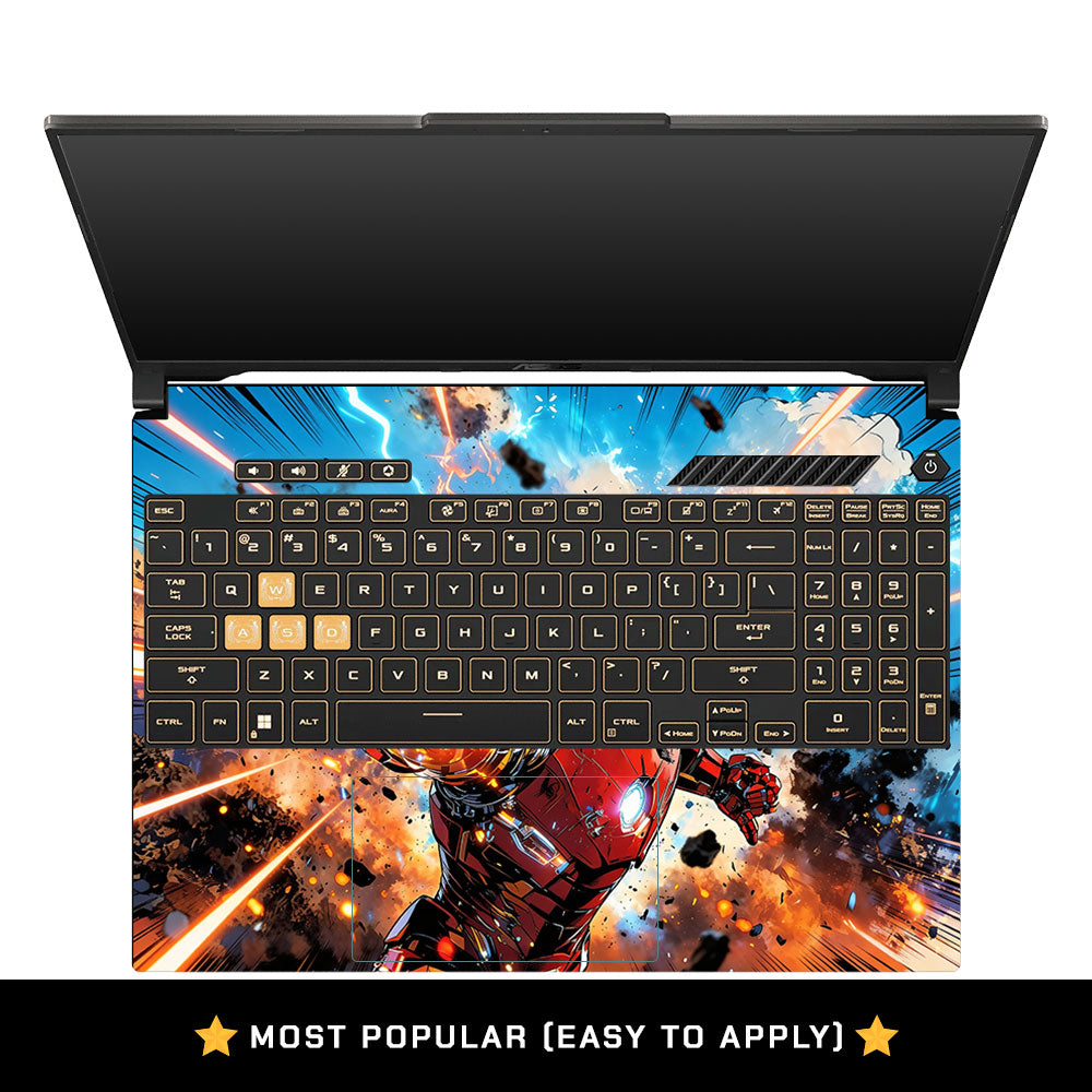 Iron Impact The Arc Reactor Asus Gaming V16 V3607 Laptop Skin