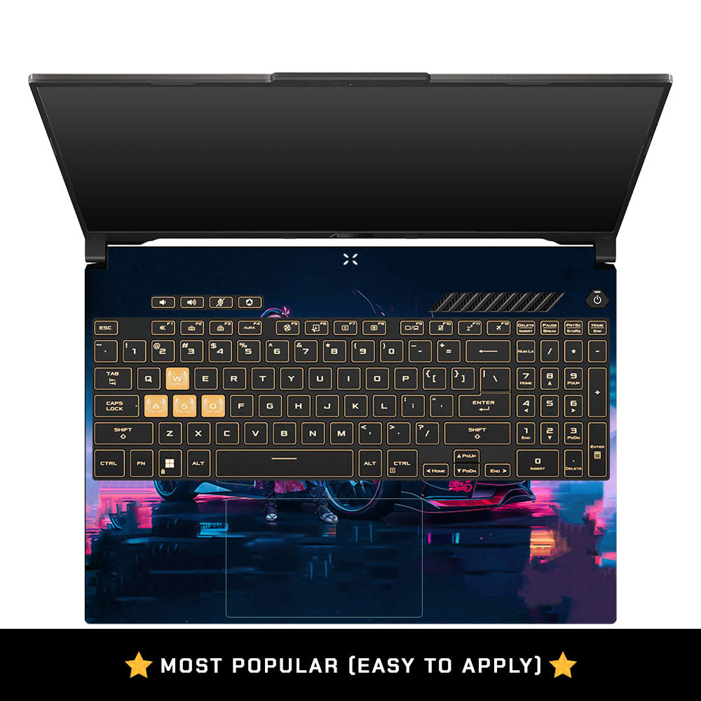 Neon Bloom Nezuko Racer Asus Gaming V16 V3607 Laptop Skin