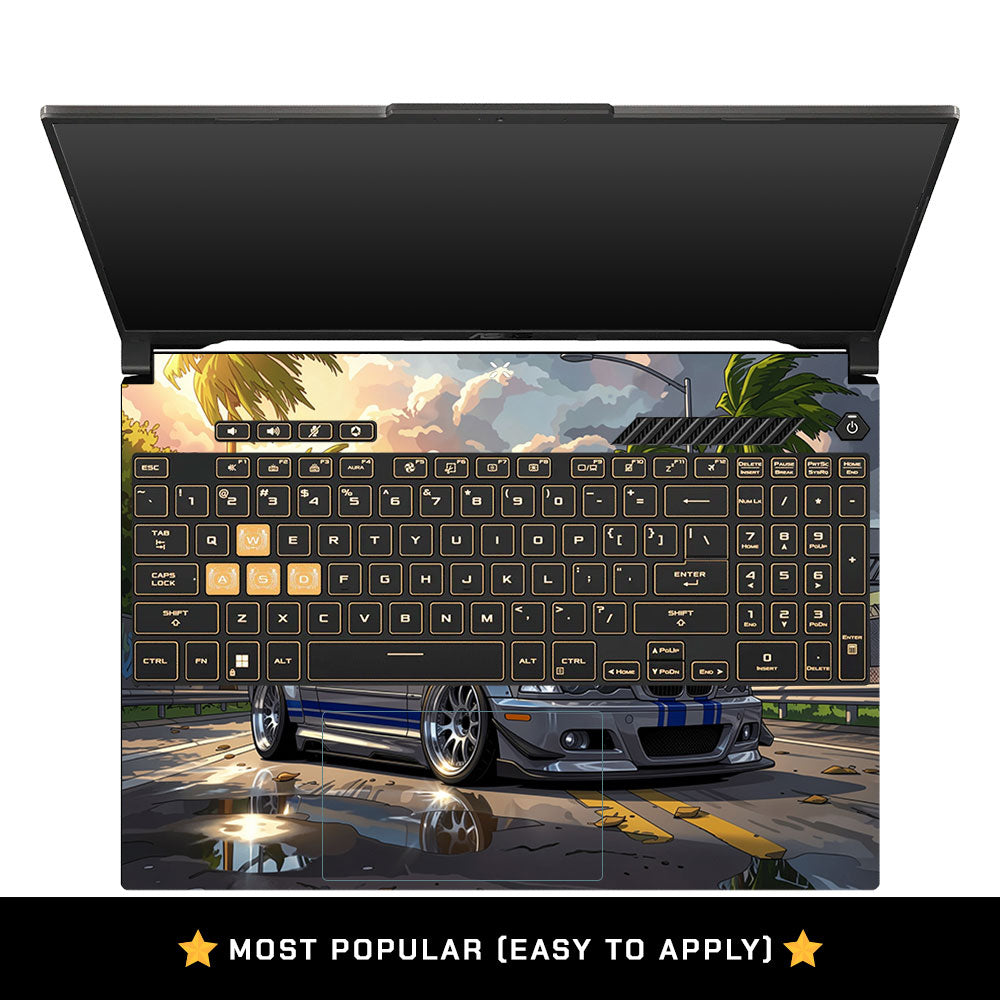 Street Icon BMW E46 Drift Legend Asus Gaming V16 V3607 Laptop Skin