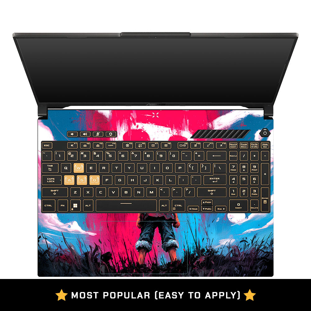 Straw Hat Graffiti One Piece Asus Gaming V16 V3607 Laptop Skin