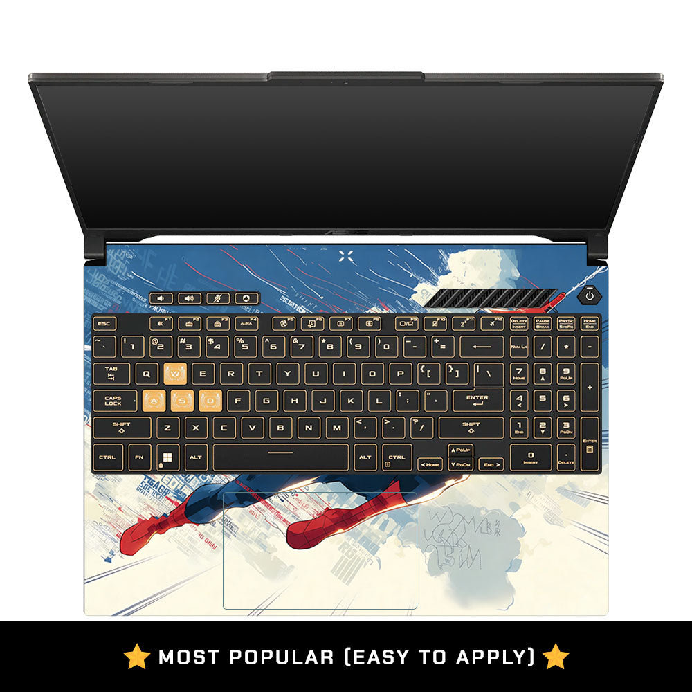 Spiderman Velocity Asus Gaming V16 V3607 Laptop Skin