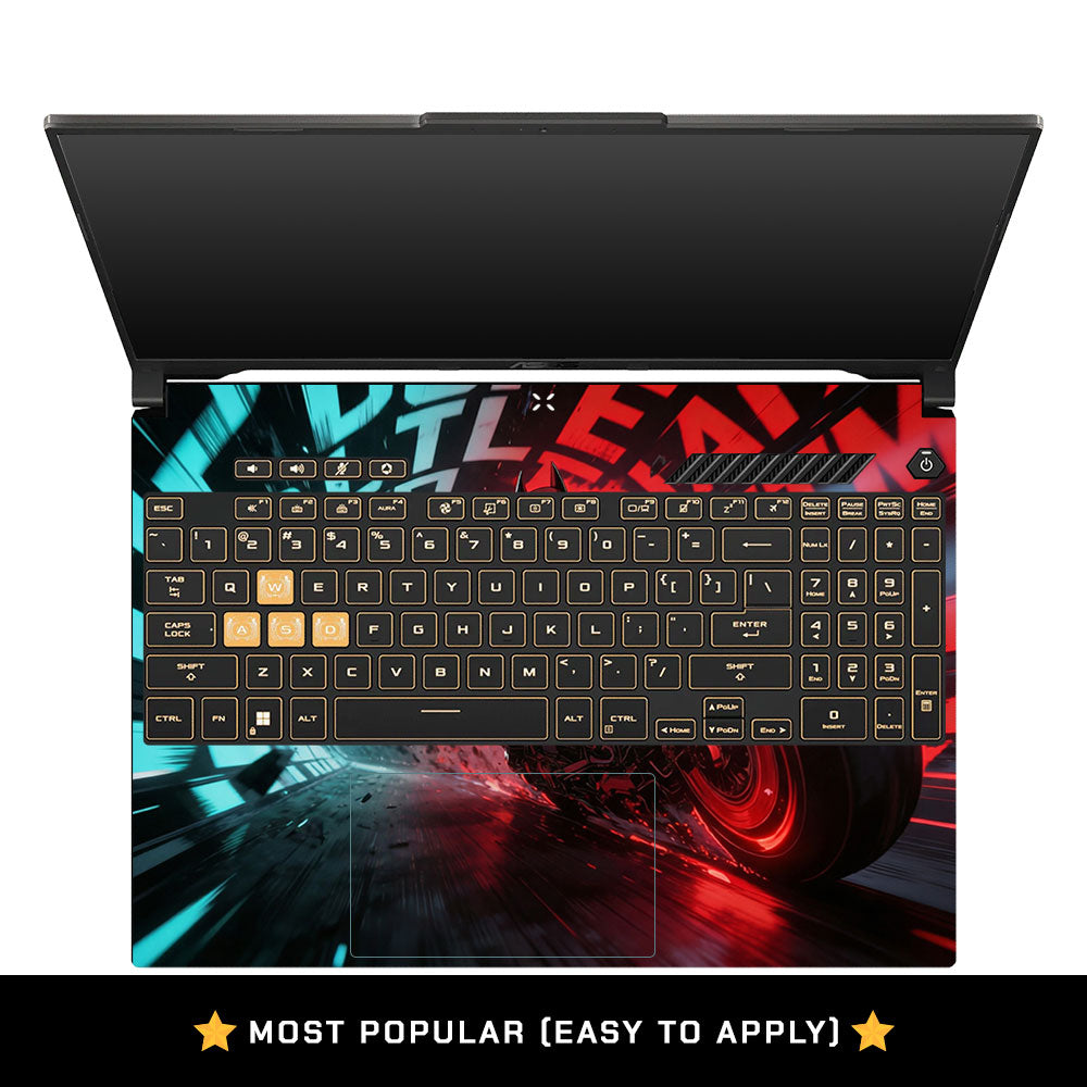 Dark Knight Overdrive Asus TUF Gaming F16 and TUF Gaming A16 Laptop Skin