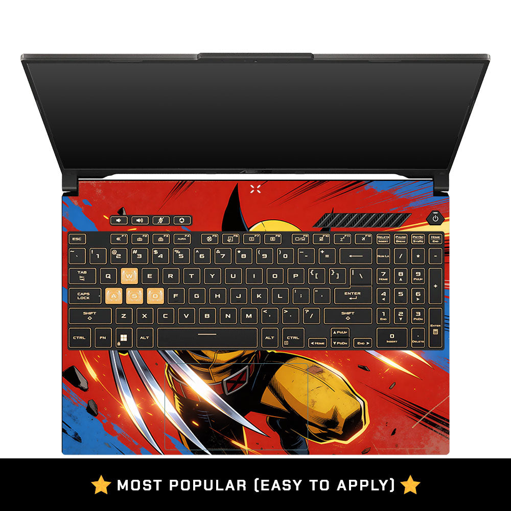 Claw Comic Hero Asus Gaming V16 V3607 Laptop Skin