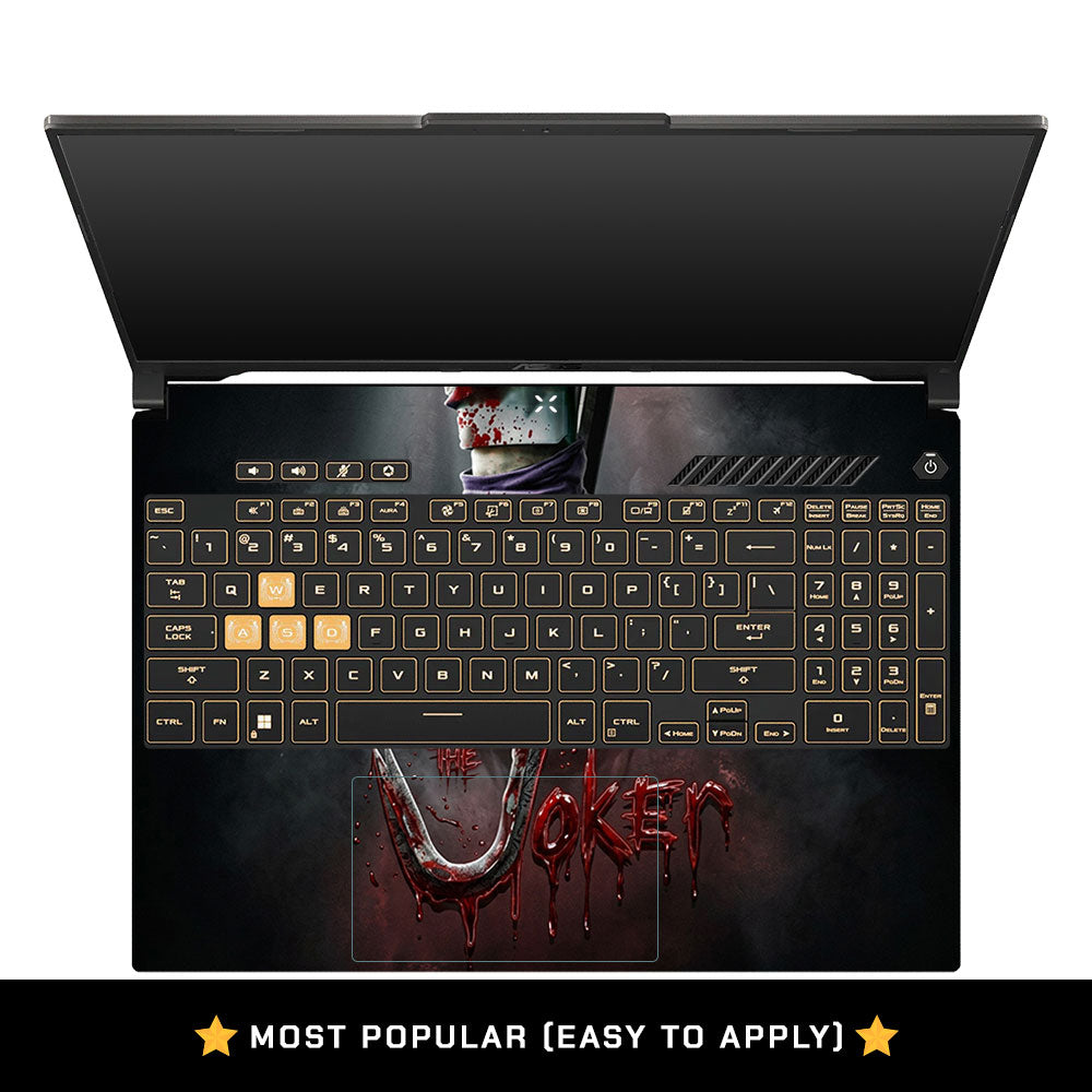 Bloodline of Joker Asus TUF Gaming F16 and TUF Gaming A16 Laptop Skin