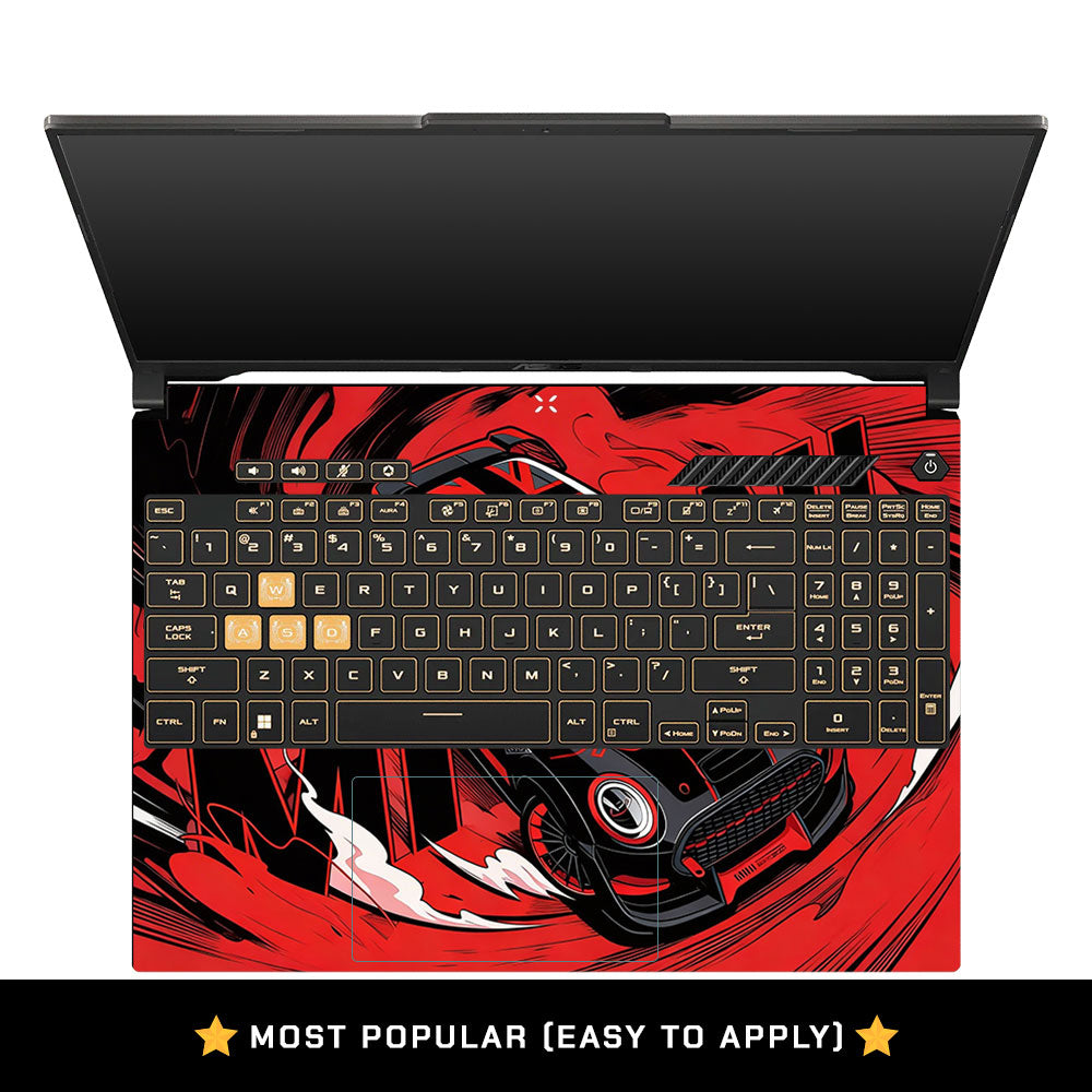 Retro Compact Car Asus Gaming V16 V3607 Laptop Skin