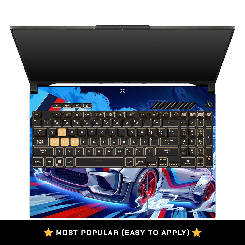 German Performance Machine Asus TUF Gaming F16 and TUF Gaming A16 Laptop Skin