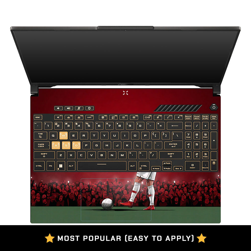 Ronaldo Cold Mode Asus TUF Gaming F16 and TUF Gaming A16 Laptop Skin