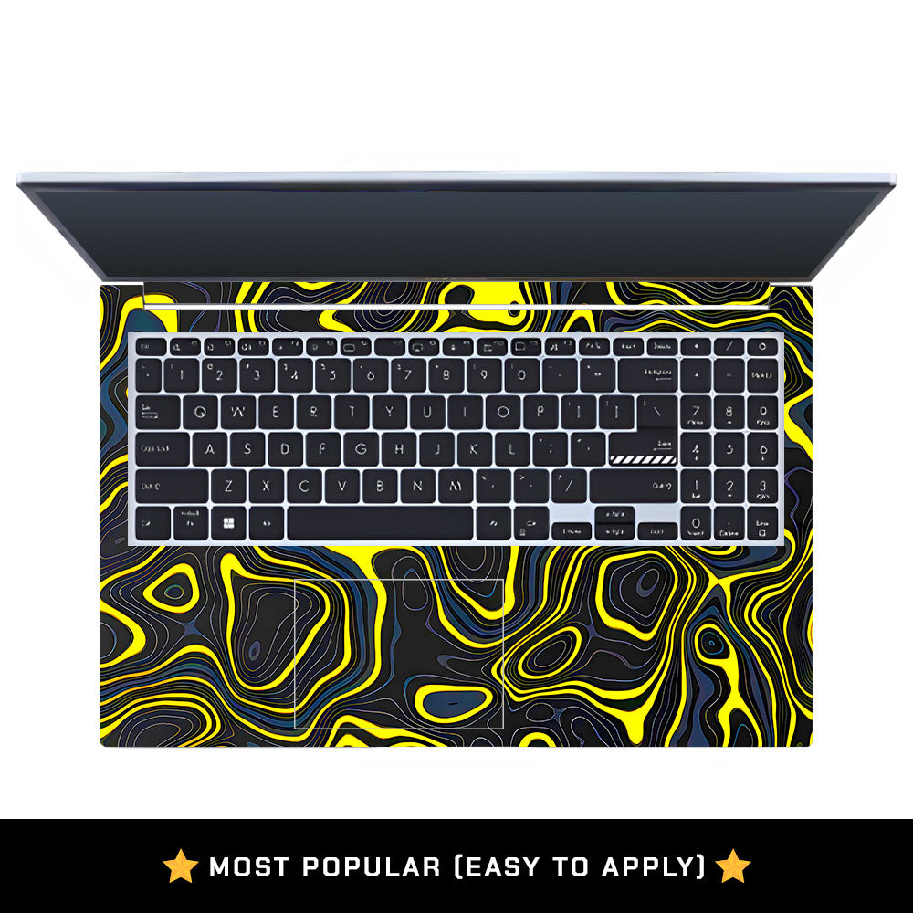 Neon Lava Contours Asus Vivobook 15 X1502VA Laptop Skin