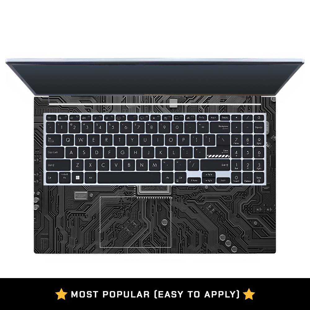 FOMO Circuit Dark Mode Asus Vivobook 15 X1502VA Laptop Skin