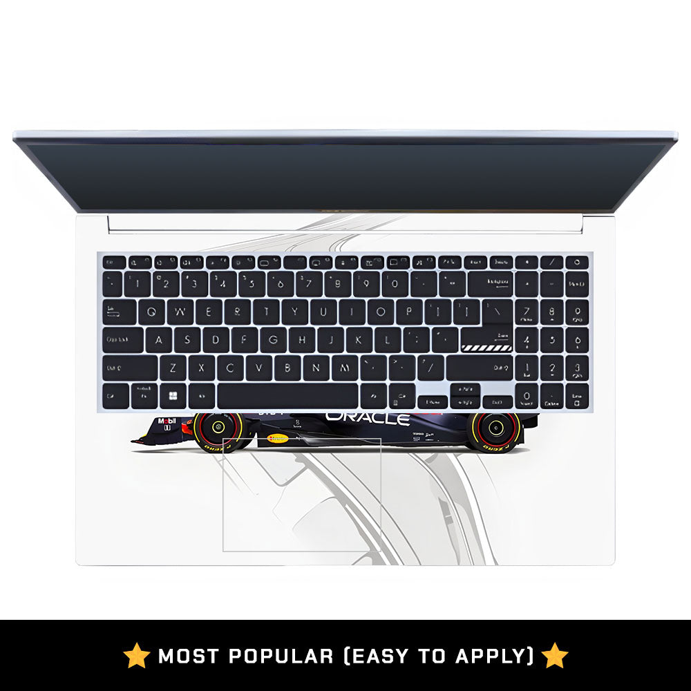 Red Bull Racing in Action Asus Vivobook 15 X1502VA Laptop Skin