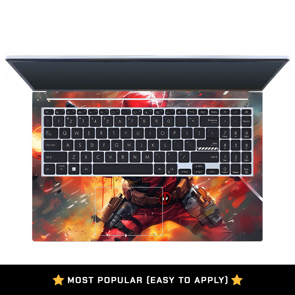 Deadpool in Action Asus Vivobook 15 X1502VA Laptop Skin
