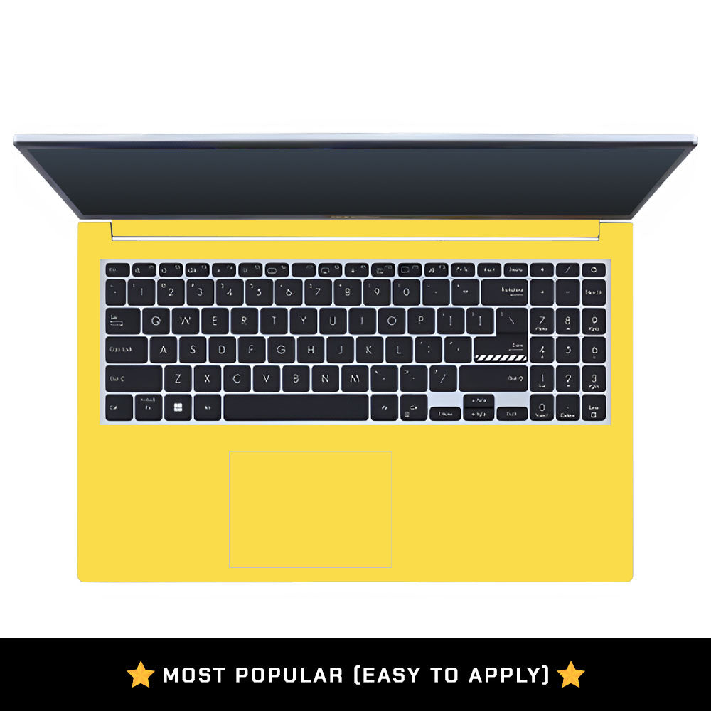 Textured Yellow Asus Vivobook 15 X1502VA Laptop Skin