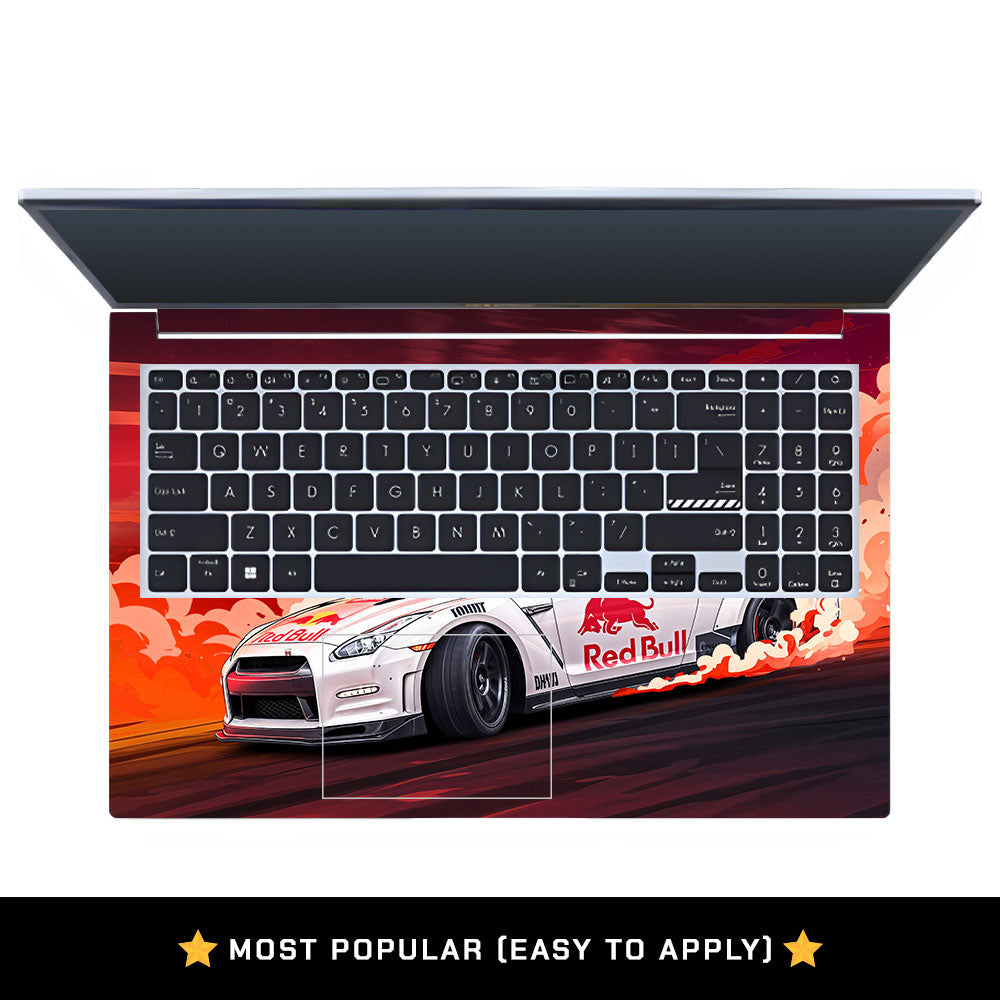 Nissan GTR Red Bull Drift Fury Asus Vivobook 15 X1502VA Laptop Skin