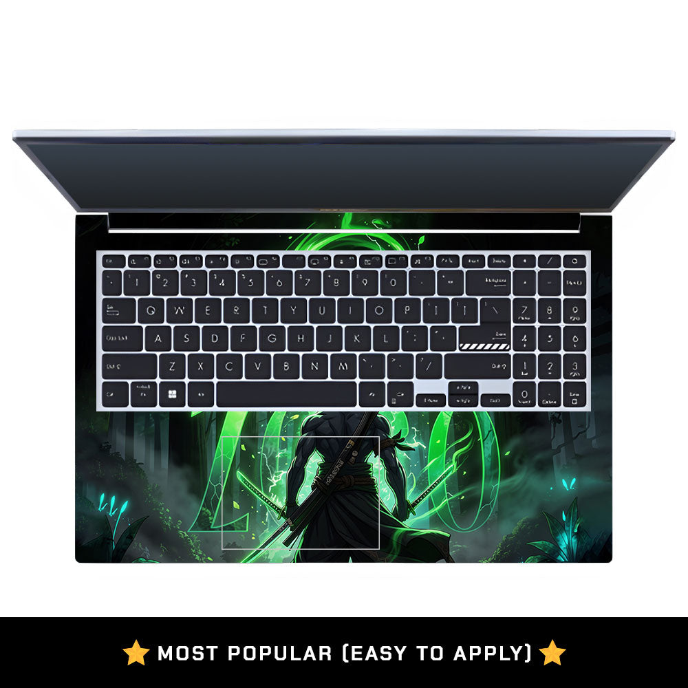 Zoro Green Aura Asus Vivobook 15 X1502VA Laptop Skin