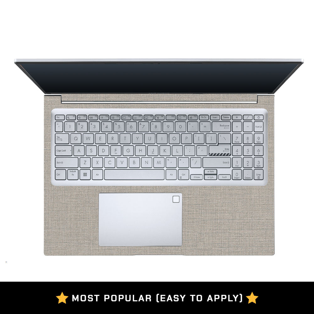 Textured Fabric Grey Asus Vivobook 16 X1605V Laptop Skin