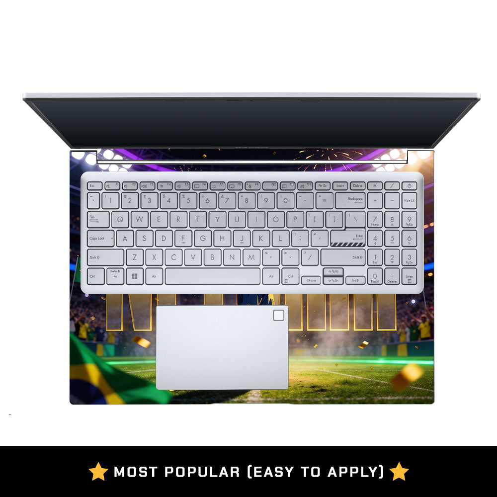 Golden Flair Aura Asus Vivobook 16 X1605V Laptop Skin