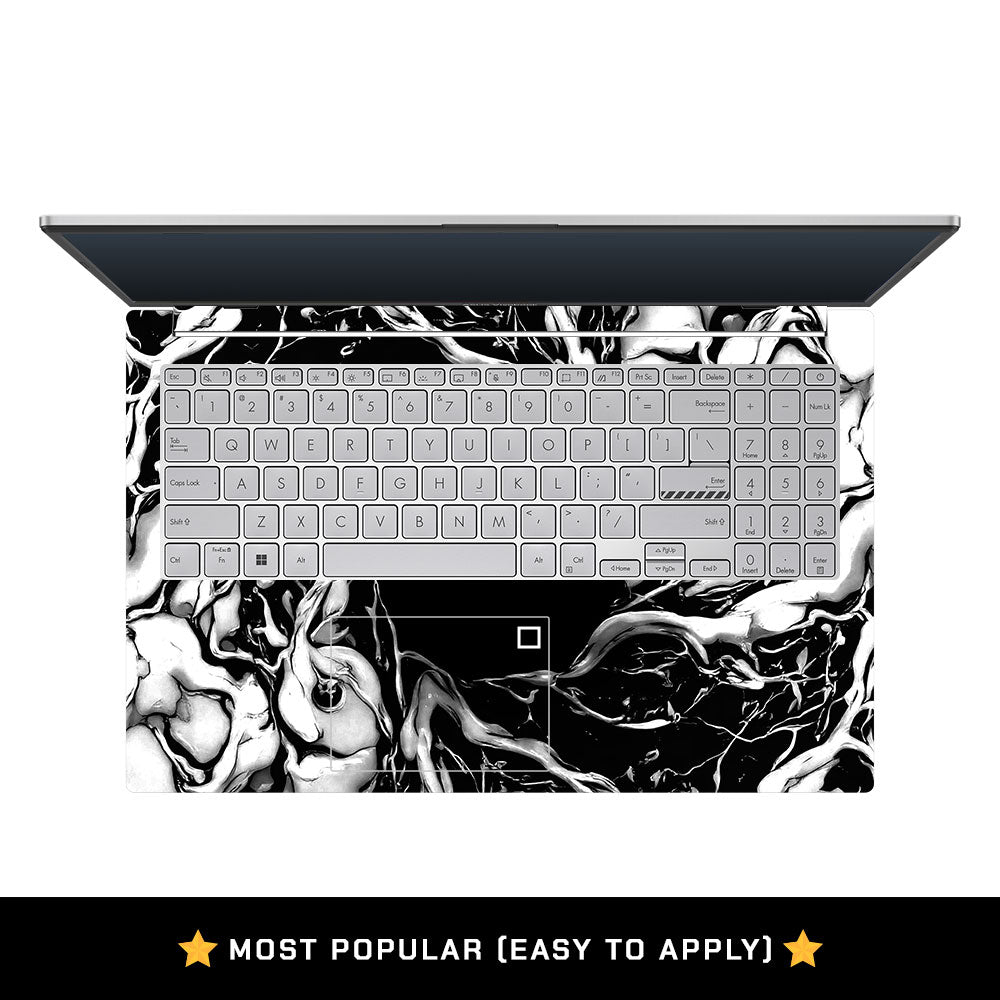 Spiderman Web Black Asus Vivobook Go 15 E1504G Laptop Skin