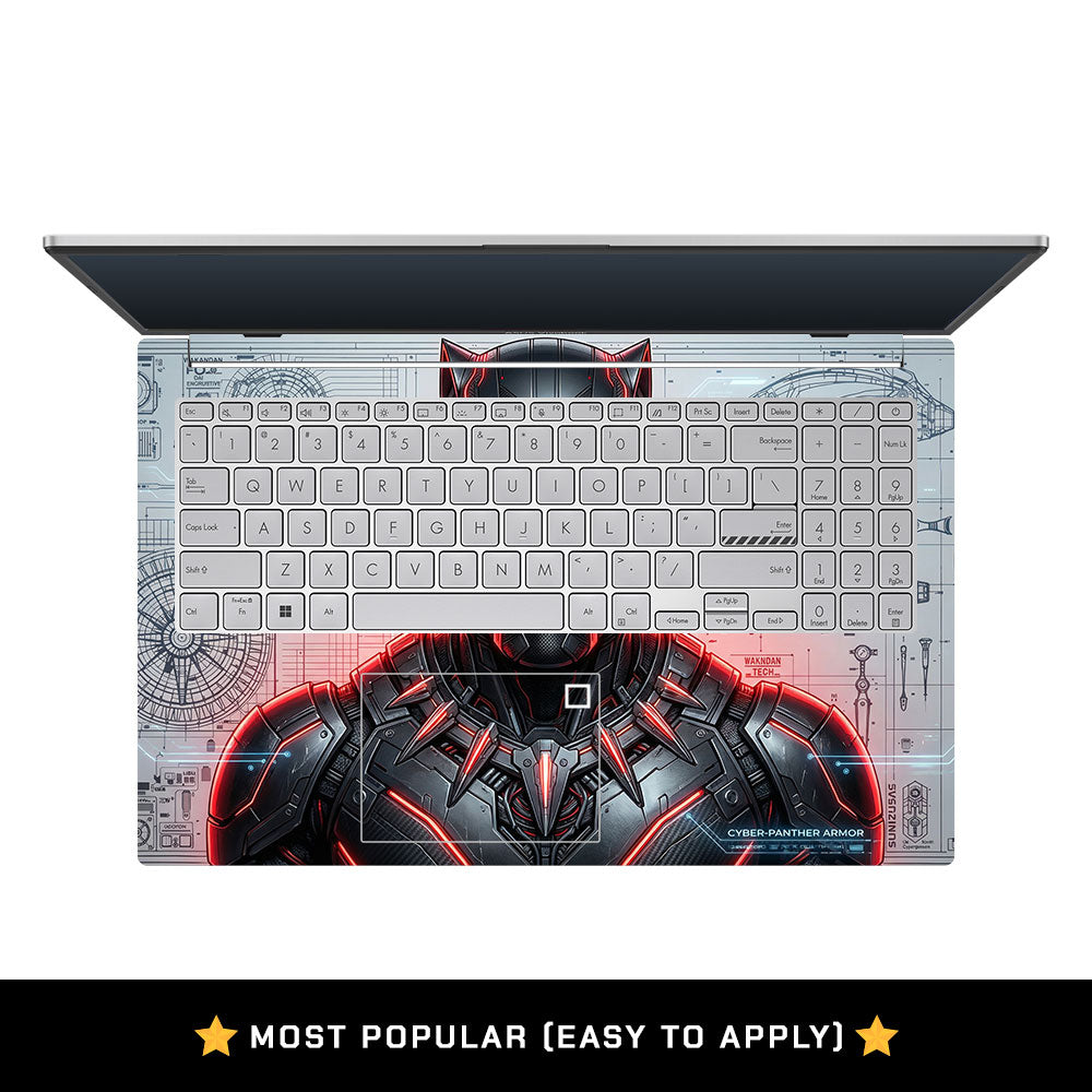 Black Panther Vibranium Tech Asus Vivobook Go 15 E1504G Laptop Skin