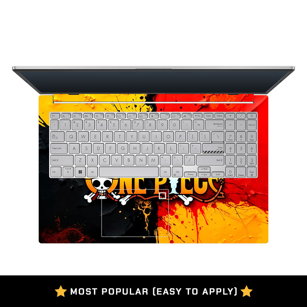 One Piece Paint Splash Asus Vivobook Go 15 E1504G Laptop Skin
