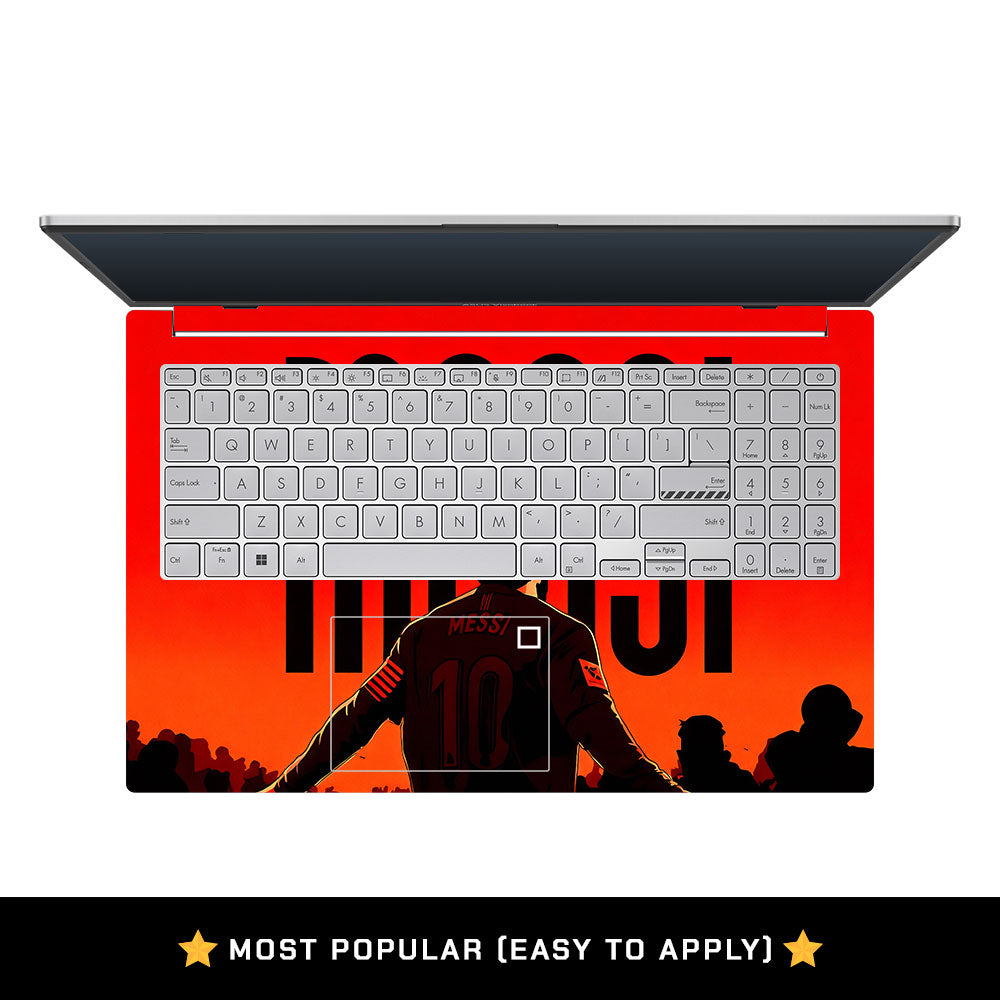 Messi Red Aura Asus Vivobook Go 15 E1504G Laptop Skin