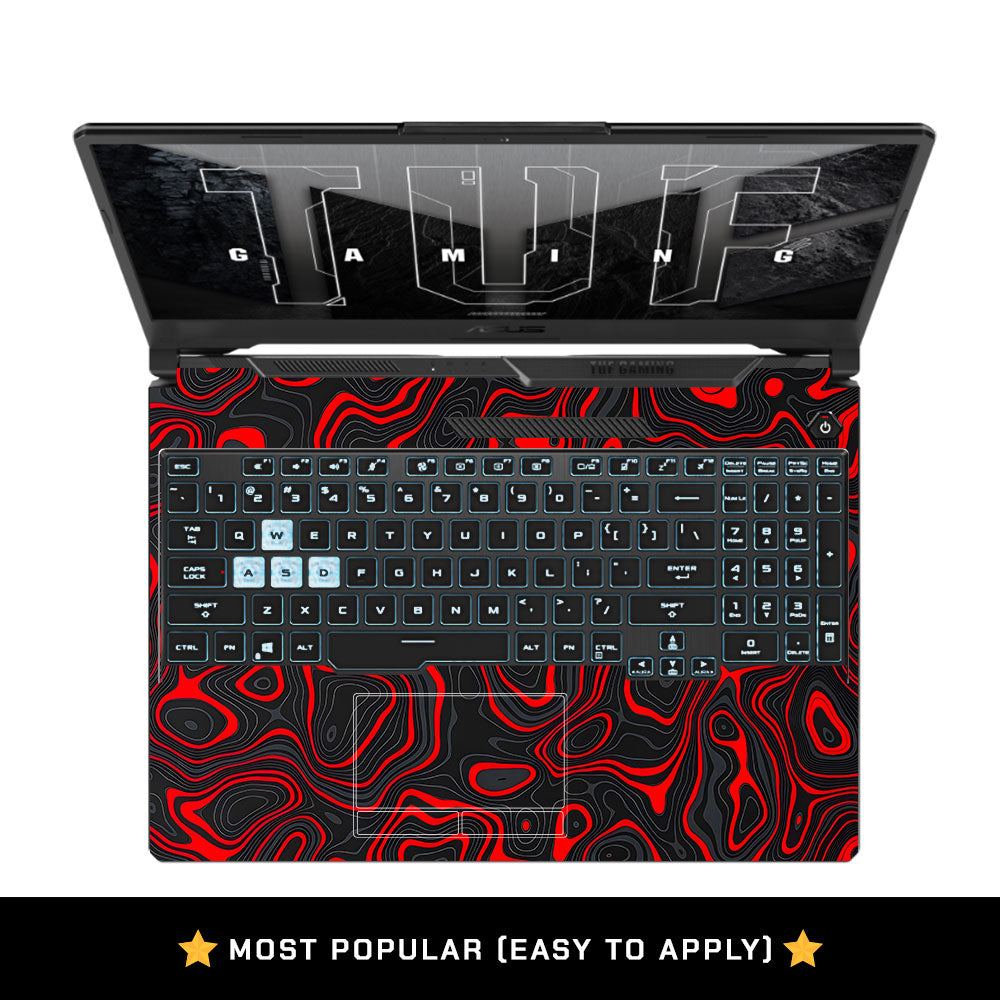 Crimson Waves Asus TUF F15 FX506 and A15 FA506 Laptop Skin