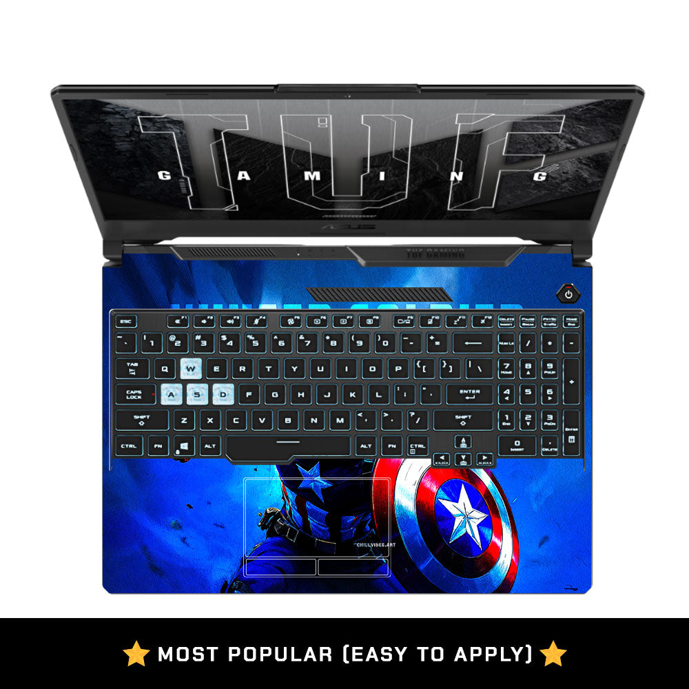 Shield Comic Hero Asus TUF F15 FX506 & A15 FA506 Laptop Skin