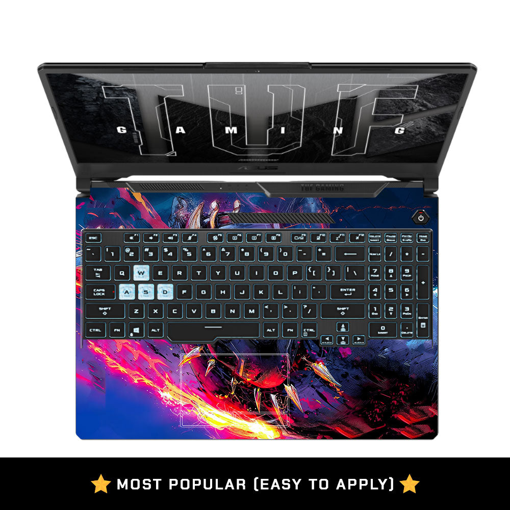 Vibranium Fury Wakandan Charge Asus TUF F15 FX506 & A15 FA506 Laptop Skin