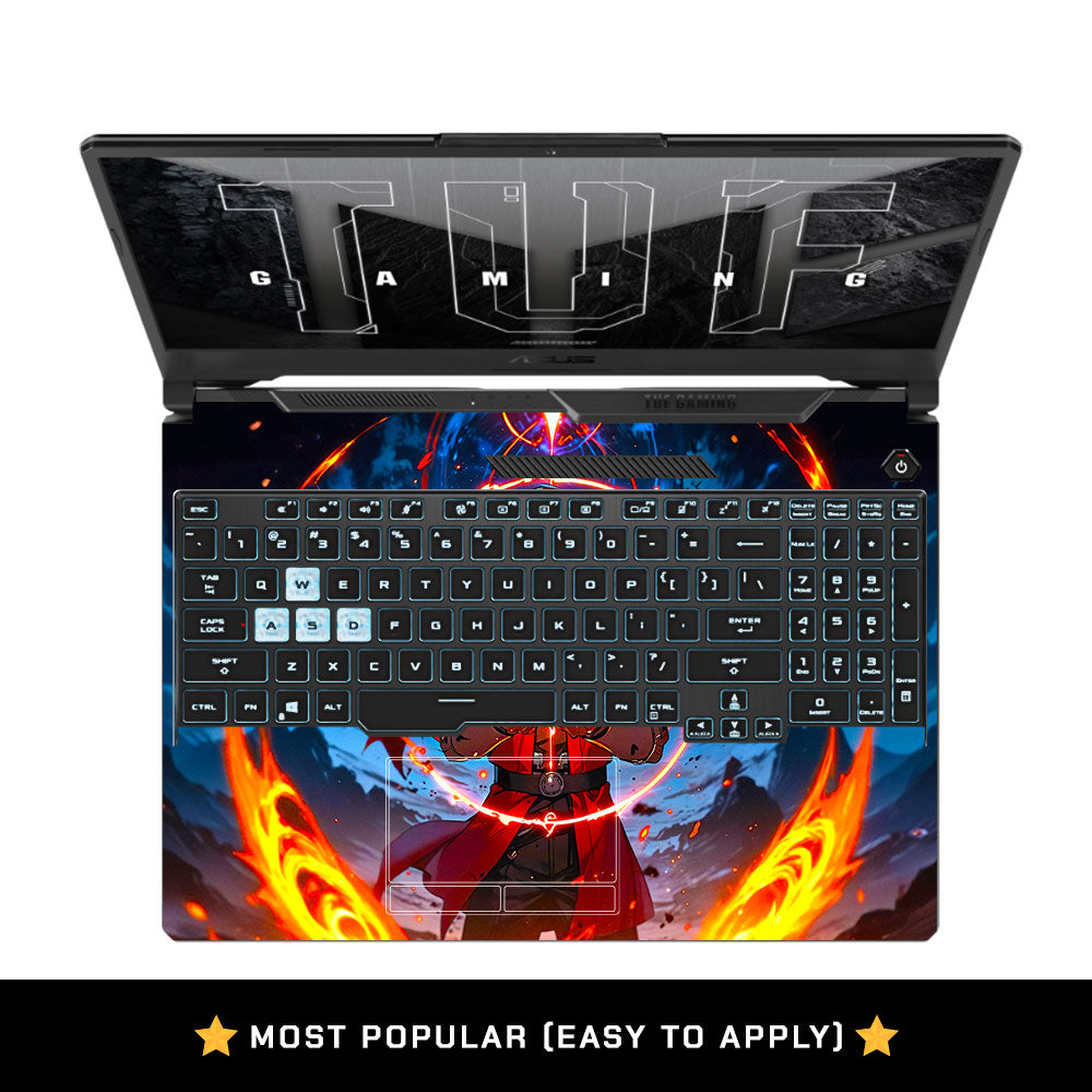 Anime Alchemist Warrior Asus TUF F15 FX506 & A15 FA506 Laptop Skin