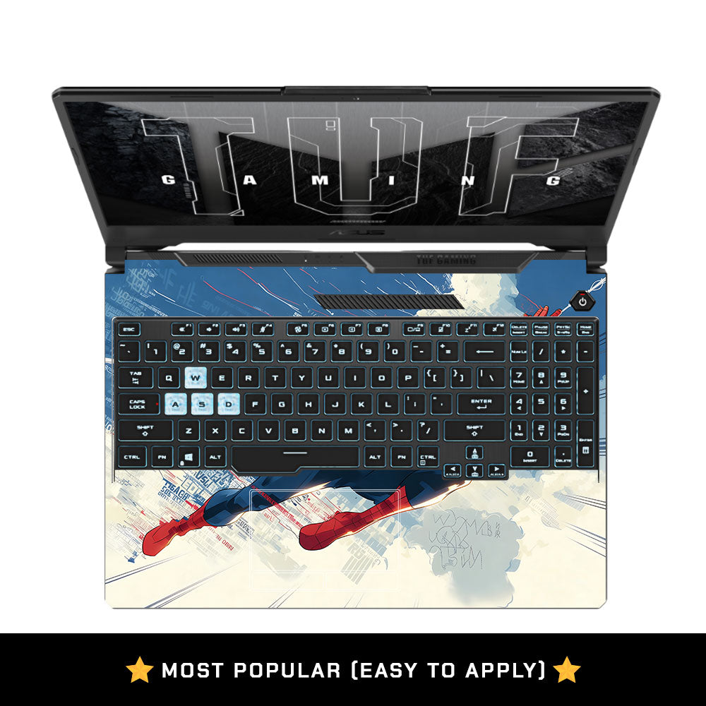 Spiderman Velocity Asus TUF F15 FX506 & A15 FA506 Laptop Skin
