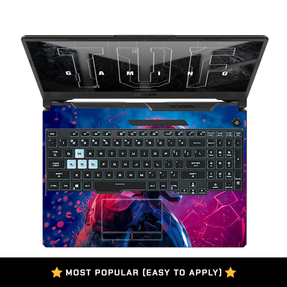 Neon Armored Hero Asus TUF F15 FX506 & A15 FA506 Laptop Skin