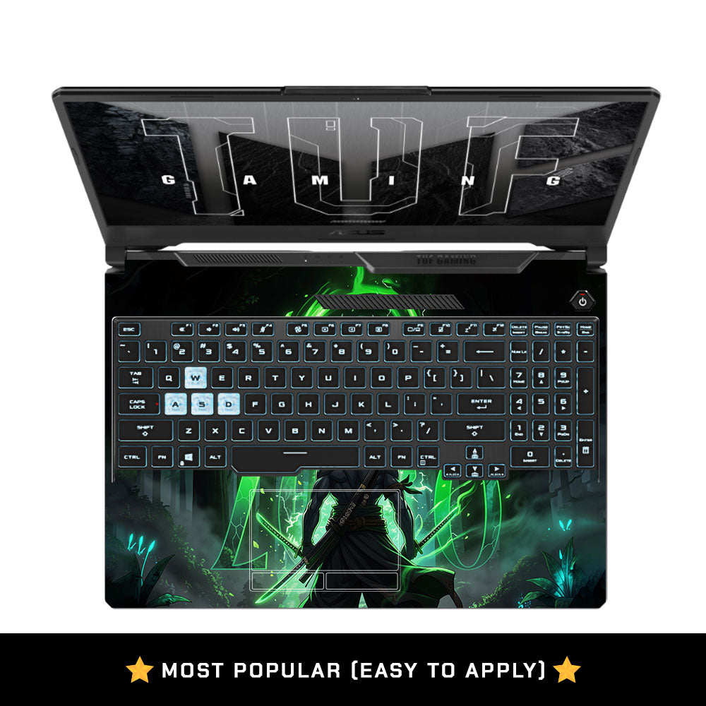 Emerald Blade Warrior Asus TUF F15 FX506 & A15 FA506 Laptop Skin