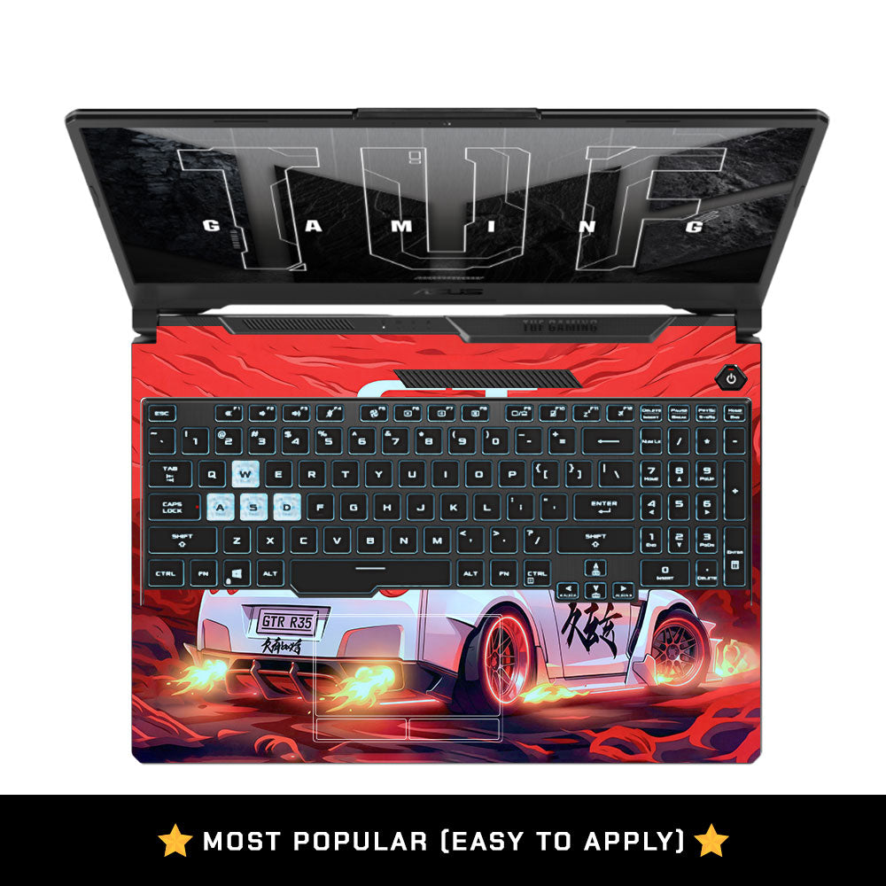 Nissan GTR Turbo Performance Edition Asus TUF F15 FX506 and A15 FA506 Laptop Skin