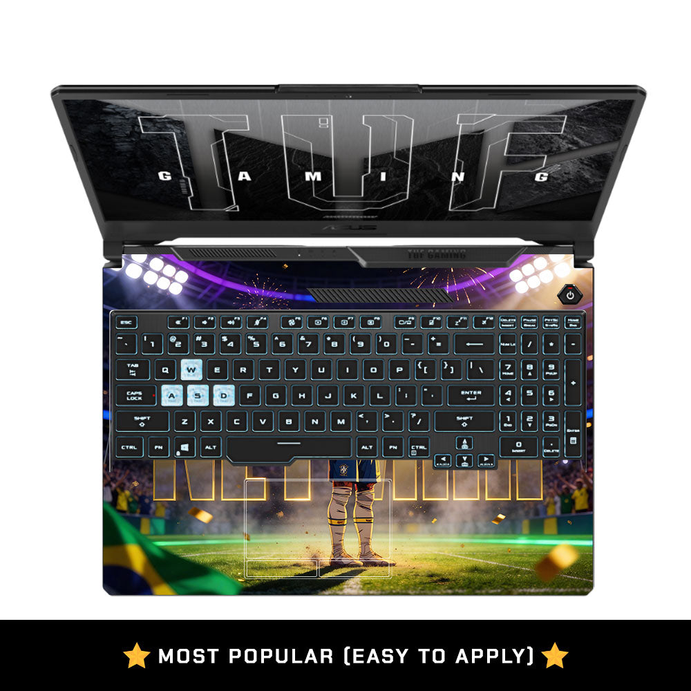 Golden Flair Aura Asus TUF F15 FX506 and A15 FA506 Laptop Skin