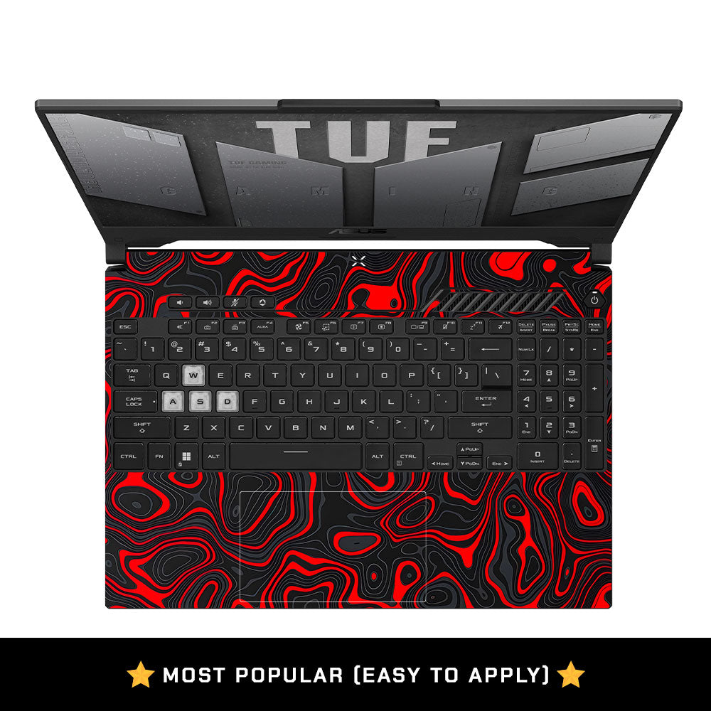 Crimson Waves Asus TUF F15 FX507 and A15 FA507 Laptop Skin