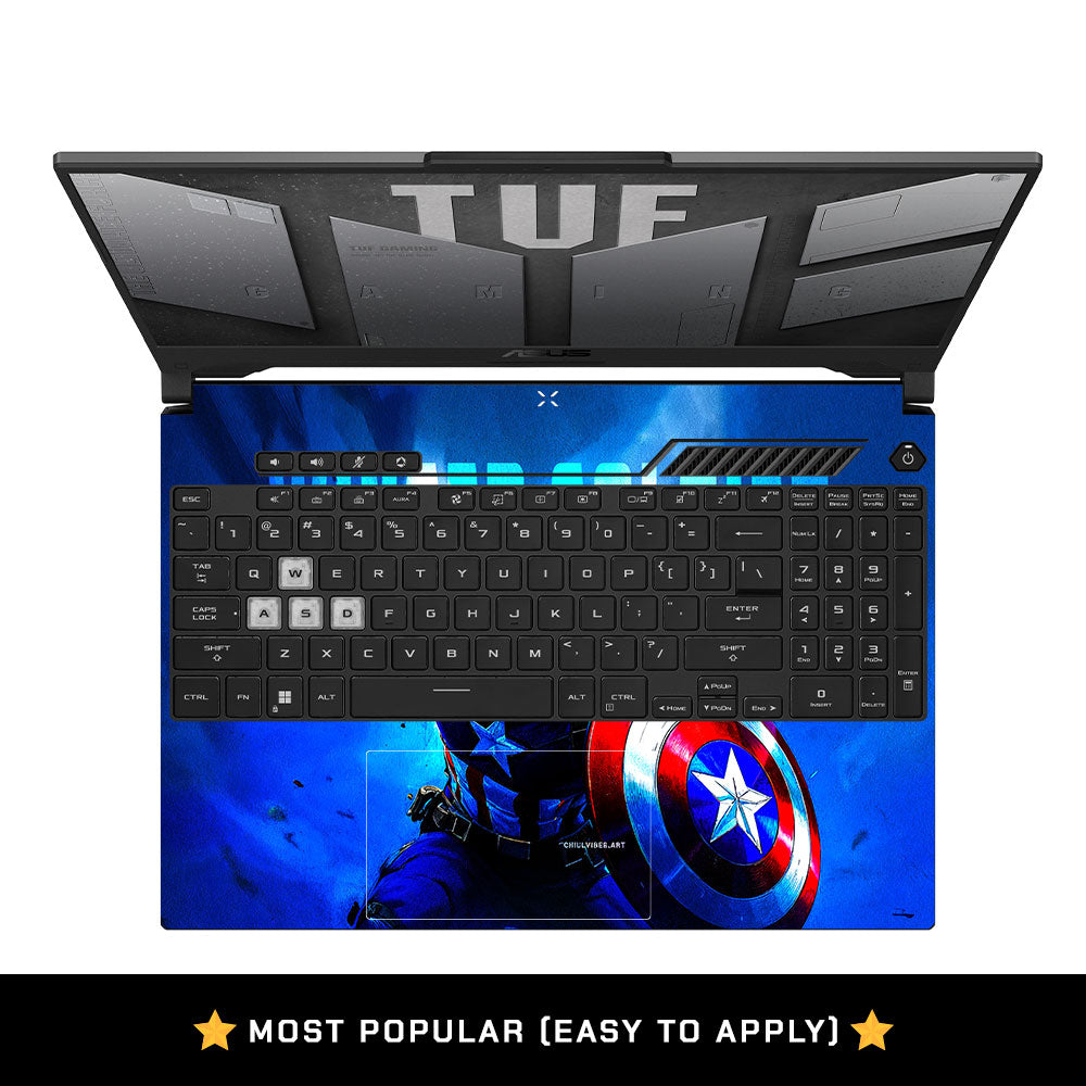 Shield Comic Hero Asus TUF F15 FX507 & A15 FA507 Laptop Skin