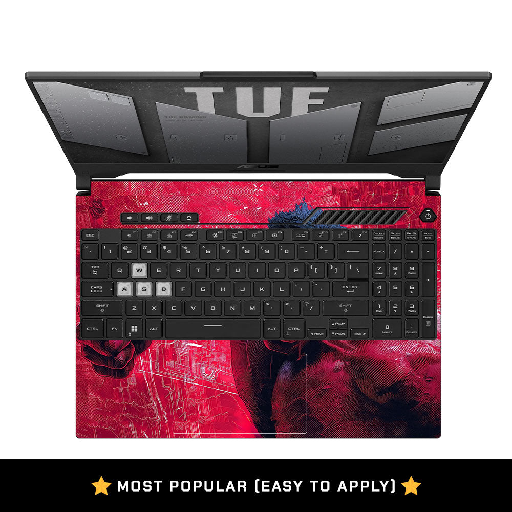 Red Comic Giant Asus TUF F15 FX507 & A15 FA507 Laptop Skin