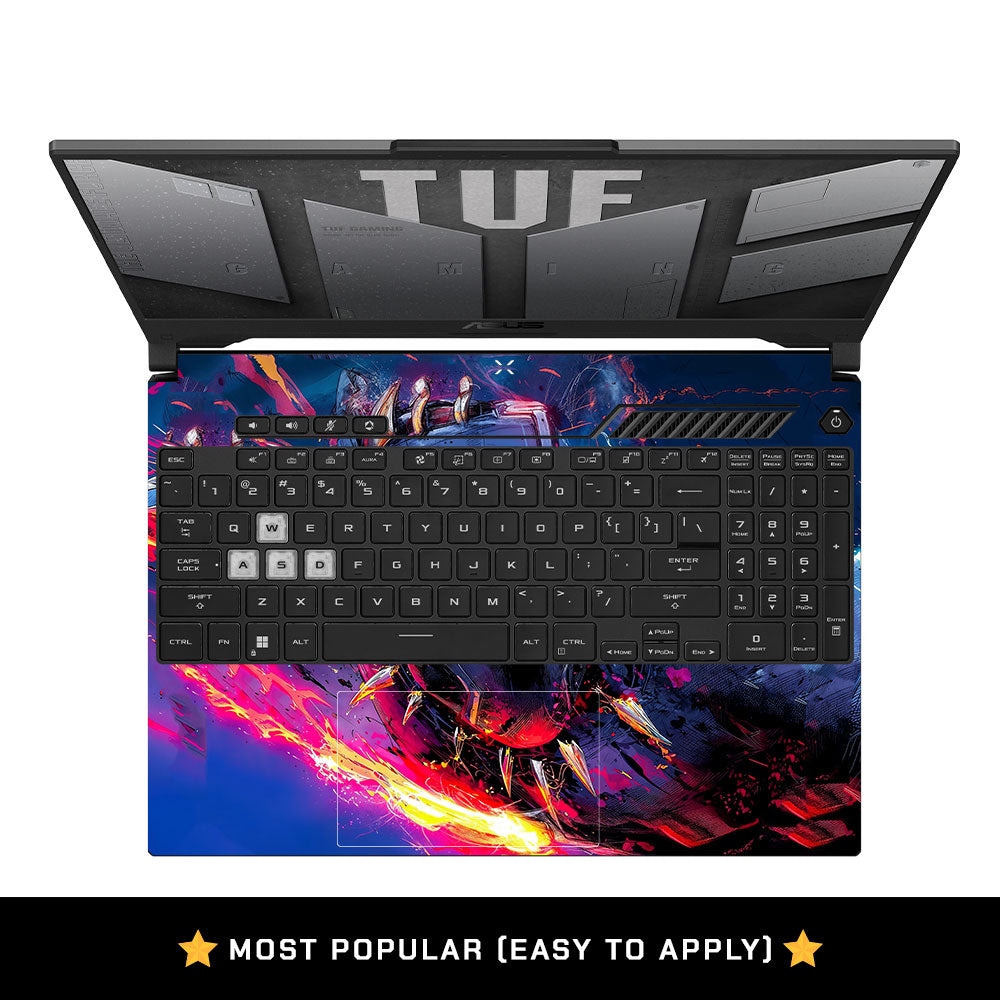 Vibranium Fury Wakandan Charge Asus TUF F15 FX507 & A15 FA507 Laptop Skin