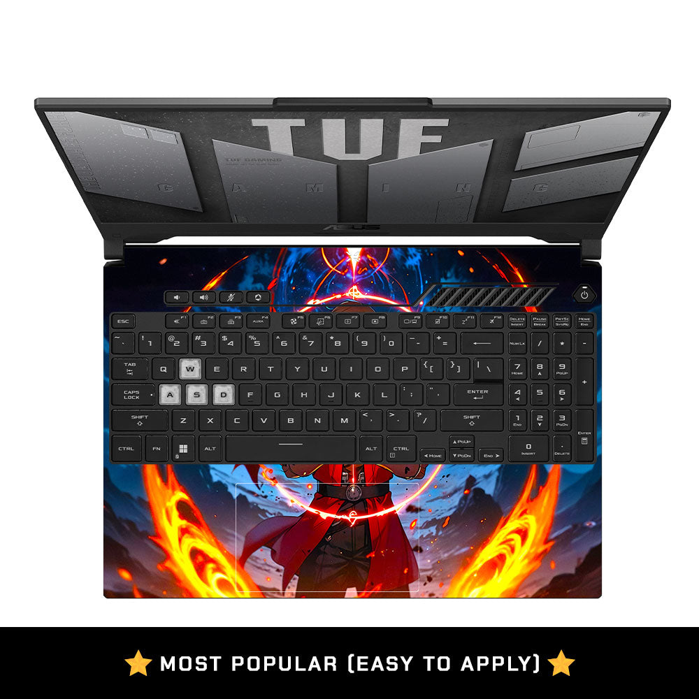 Anime Alchemist Warrior Asus TUF F15 FX507 & A15 FA507 Laptop Skin