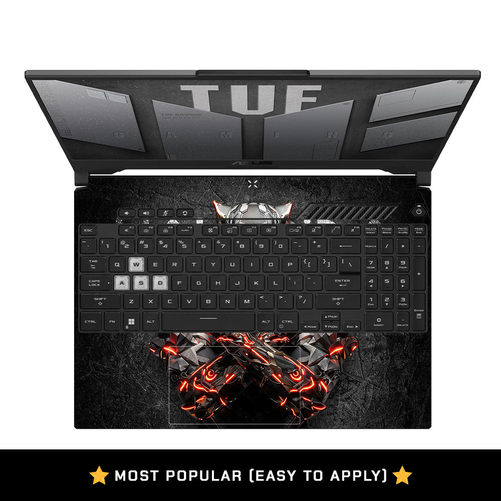 Black Panther Glowing Fury Asus TUF F15 FX507 & A15 FA507 Laptop Skin