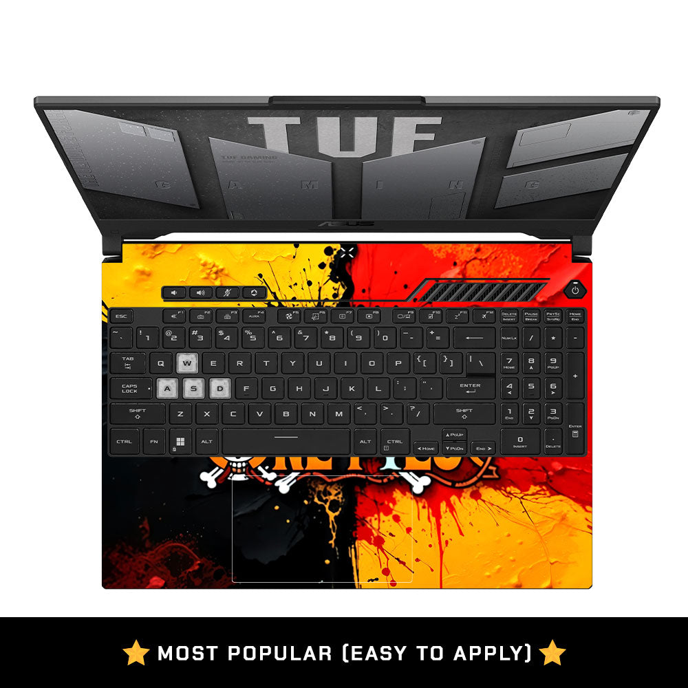 One Piece Paint Splash Asus TUF F15 FX507 & A15 FA507 Laptop Skin
