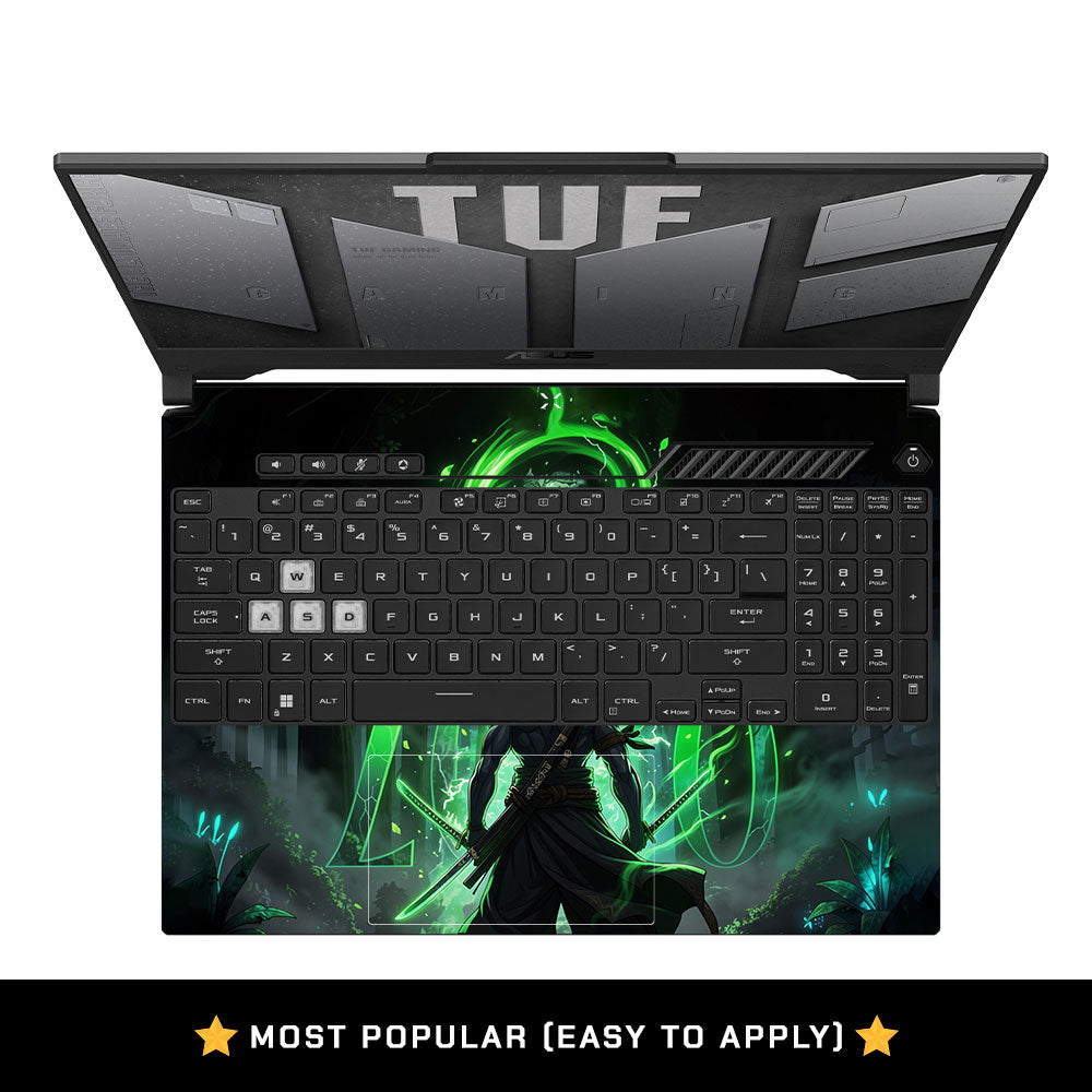 Emerald Blade Warrior Asus TUF F15 FX507 & A15 FA507 Laptop Skin