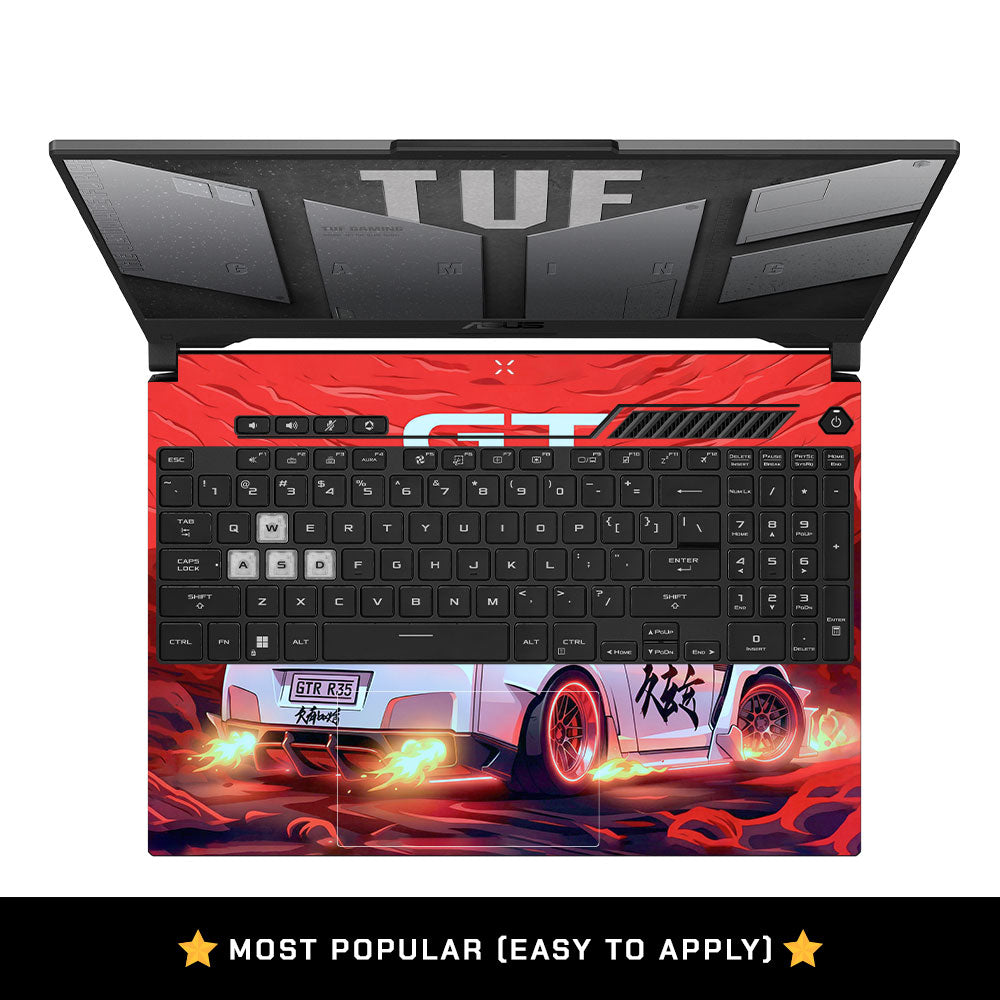 Nissan GTR Turbo Performance Edition Asus TUF F15 FX507 and A15 FA507 Laptop Skin