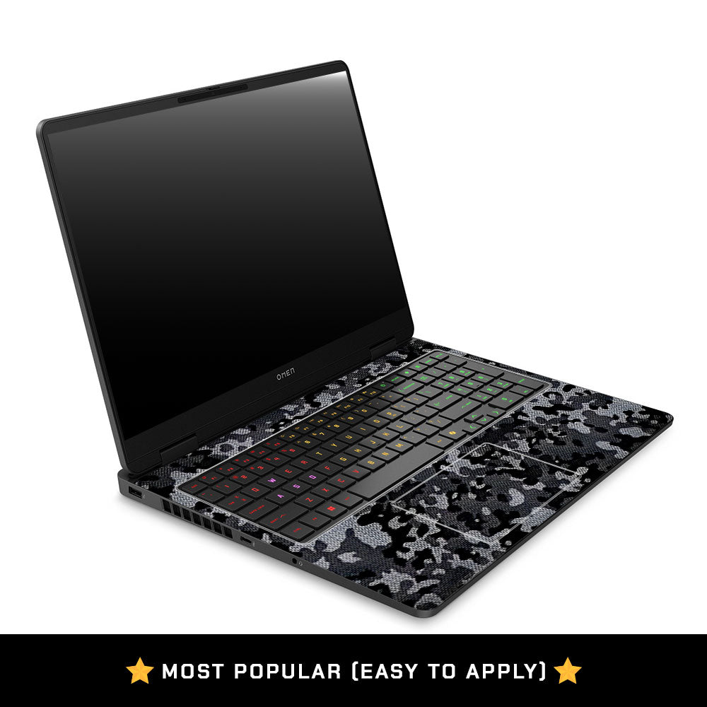 Stealth Grey Camo HP Omen Gaming 16 2025, 2026 Laptop Skin
