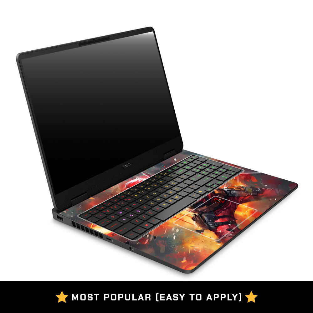 Deadpool in Action HP Omen Gaming 16 2025, 2026 Laptop Skin