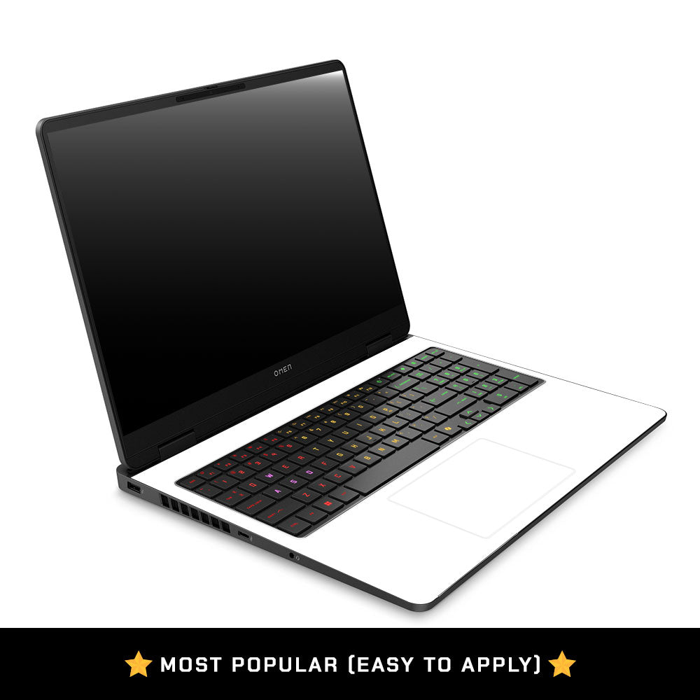 Textured White HP Omen Gaming 16 2025, 2026 Laptop Skin