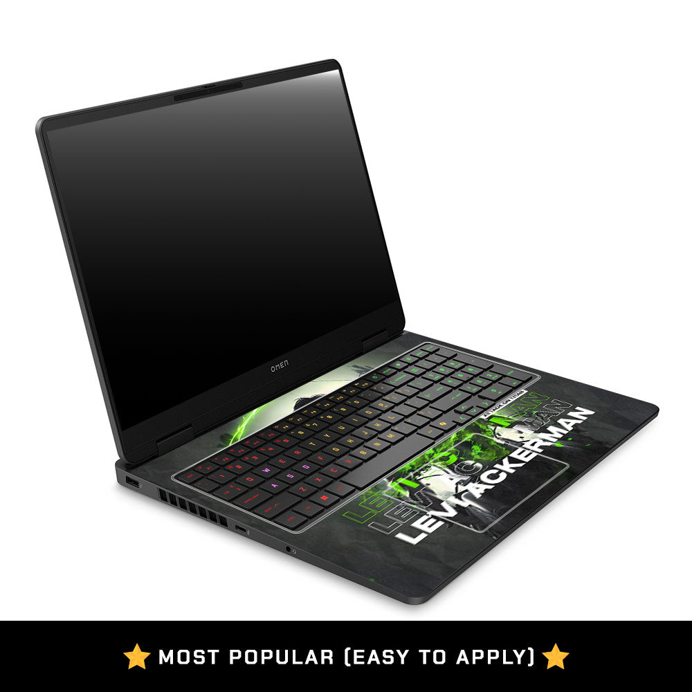 Levi Ackerman Neon Fury HP Omen Gaming 16 2025, 2026 Laptop Skin