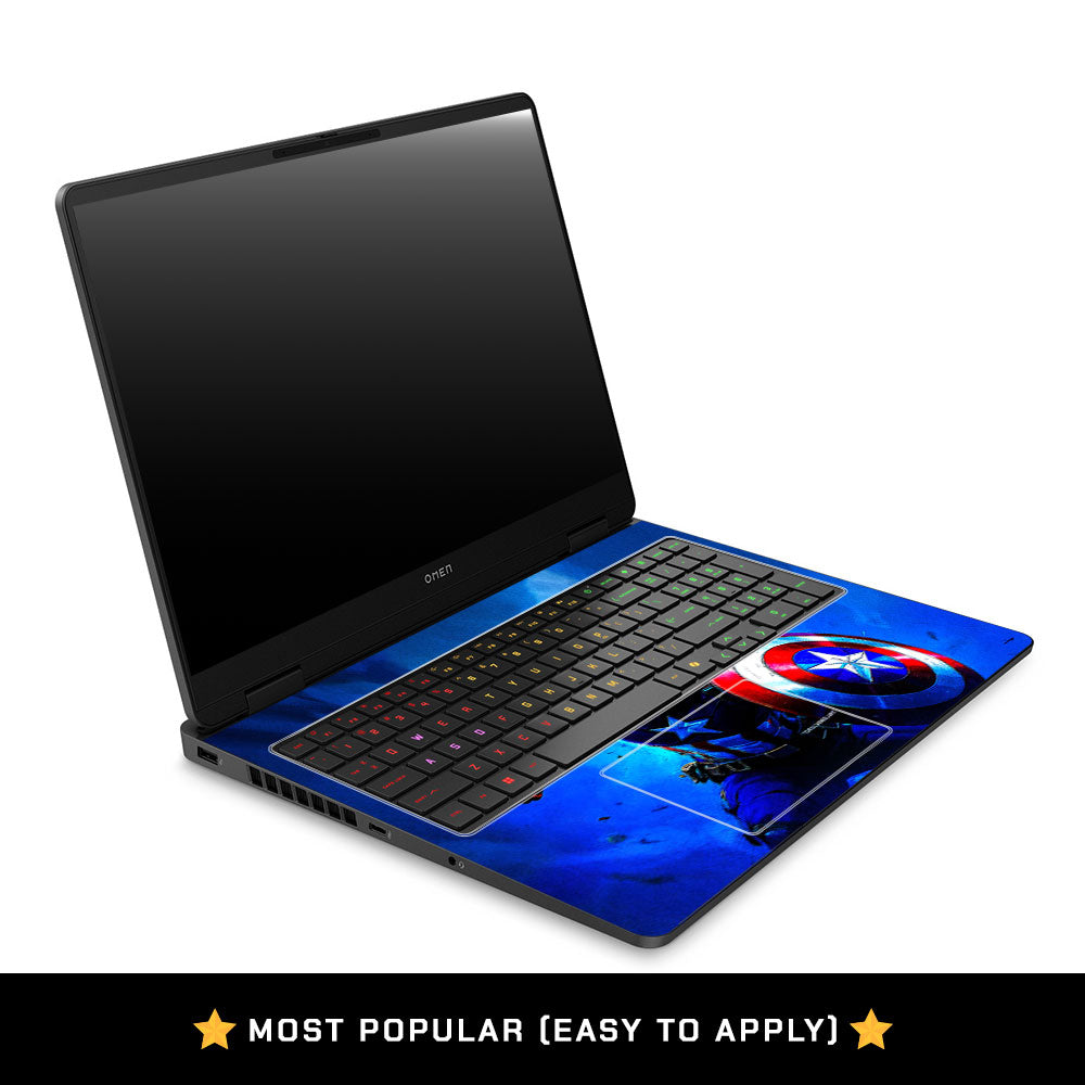 Shield of Justice Captain America HP Omen Gaming 16 2025, 2026 Laptop Skin